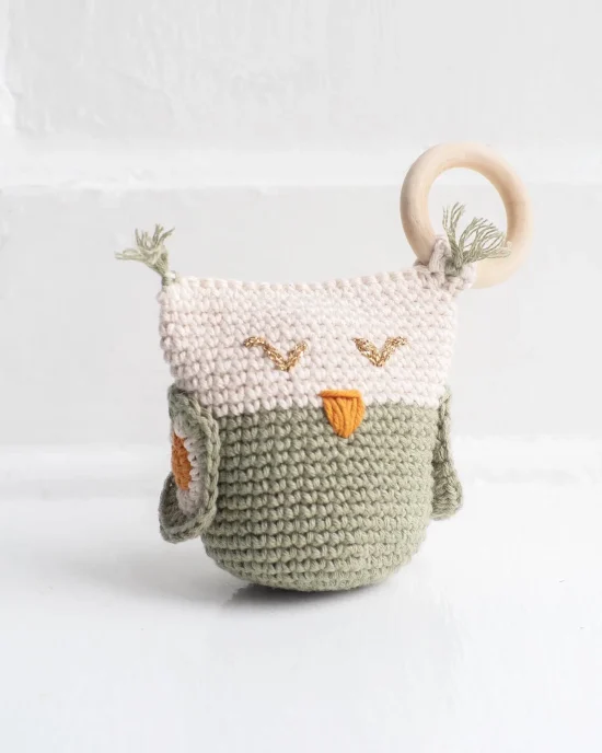 Adorable Owl Rattle Free Crochet Pattern