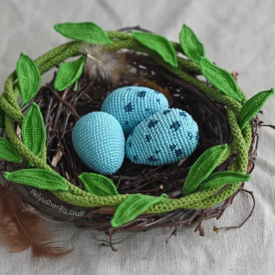 Thrush Easter Eggs Free Crochet Pattern