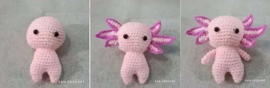 Axolotl Crochet Amigurumi tips 5
