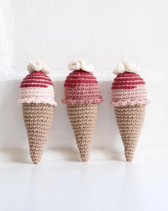 Free Crochet Ice Cream Cone Pattern for Summer Fun
