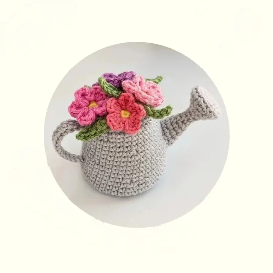Watering Can Free Crochet Pattern for Garden Lovers