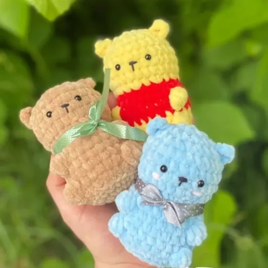 Amigurumi Squishy Bears Free Crochet Pattern