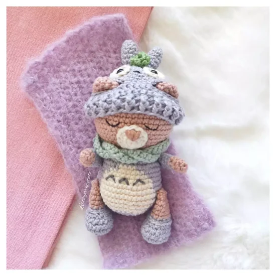 Fantastically Cuddly: Amigurumi Totoro Bear Free Crochet Pattern