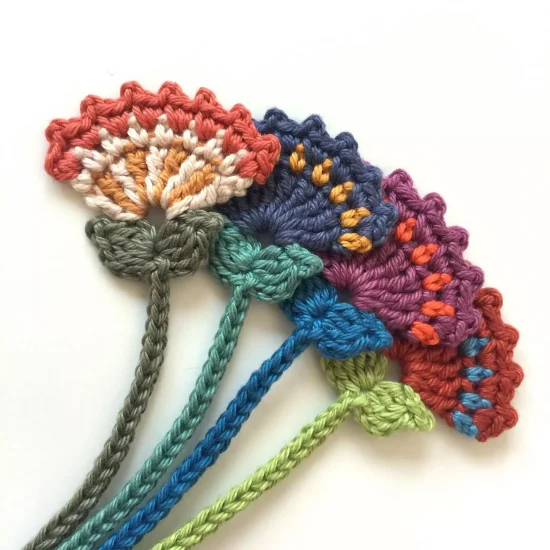 Floral Bookmark Free Crochet Pattern
