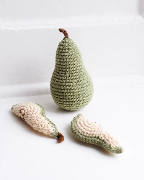 Juicy Amigurumi Pear Free Crochet Pattern