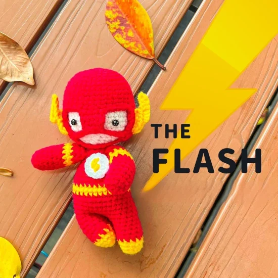 Stitch up Speed: The Flash Amigurumi Free Crochet Pattern