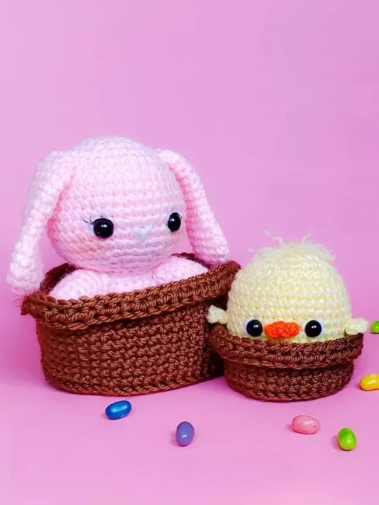 Simple Easter Baskets Crochet Pattern