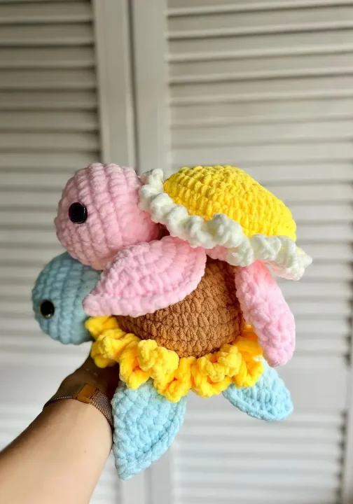 Unique Amigurumi Flower Turtle Crochet Pattern