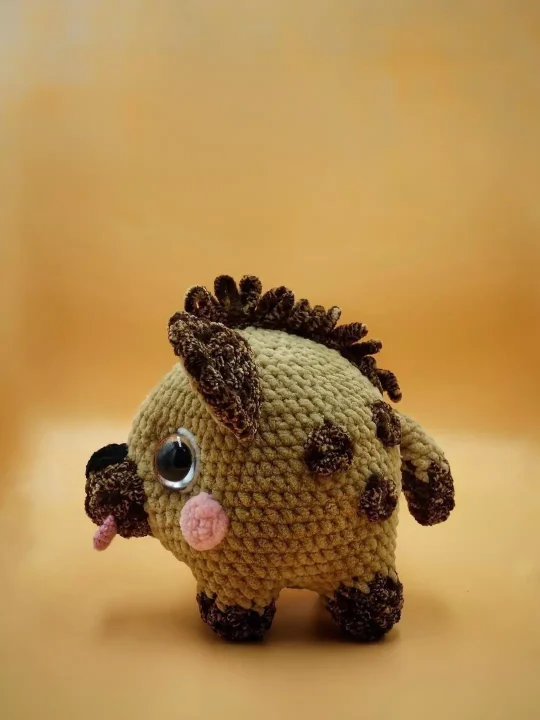 Charming Baby Hyena Amigurumi  Free Crochet Pattern