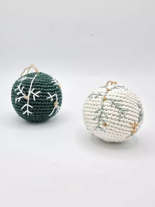 Forest Magic: Christmas Ball Toy Crochet Pattern