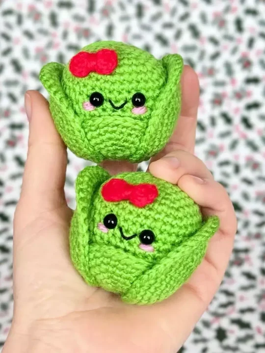 Cute Brussel Sprouts Crochet Pattern for Sprightly Decor