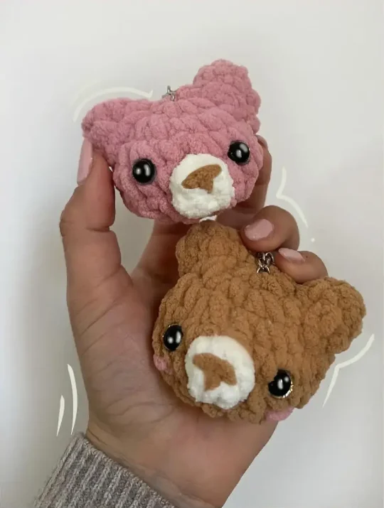 Adorable Bear Keychain Free Crochet Pattern