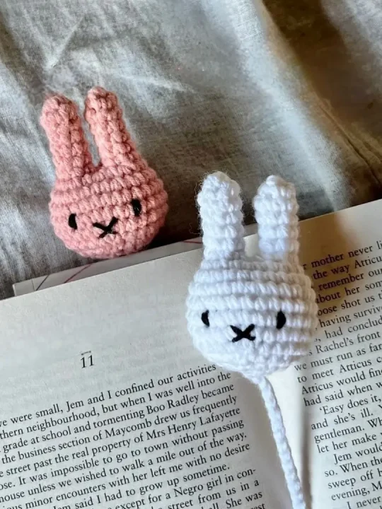 Adorable Miffy Bookmark Free Crochet Pattern