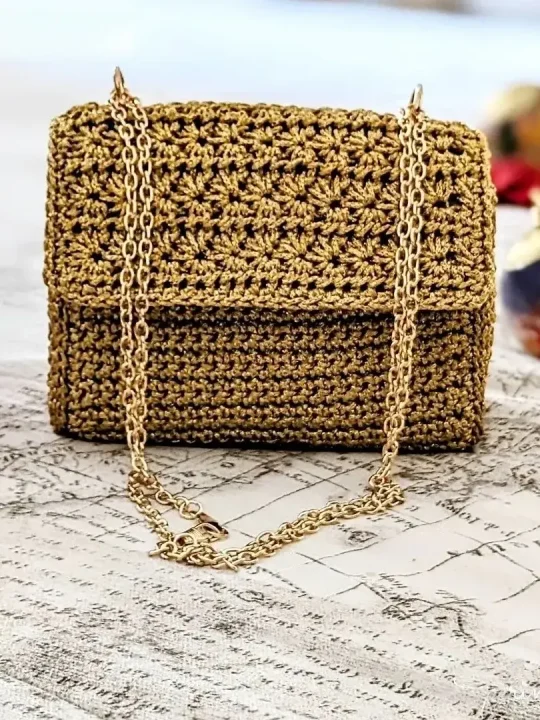 Chanel-Inspired Handbag Free Crochet Pattern