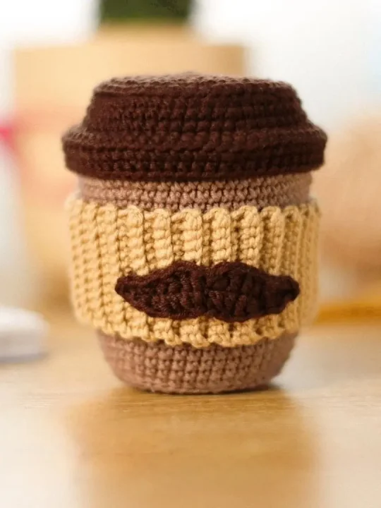 Charming Amigurumi Coffee Cup Free Crochet Pattern