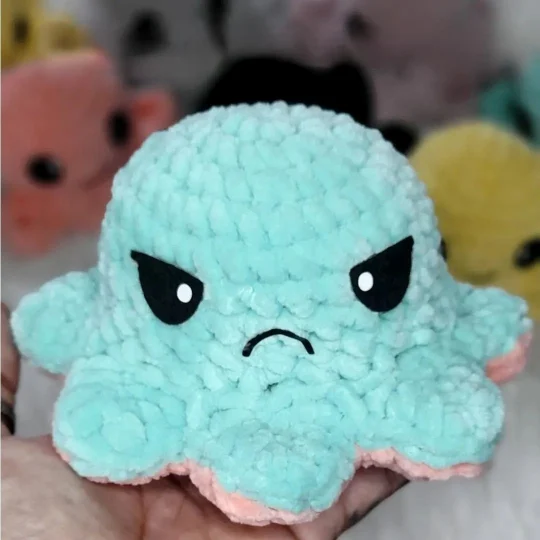 Mood Flipper Octopus: Expressive Crochet Amigurumi Pattern