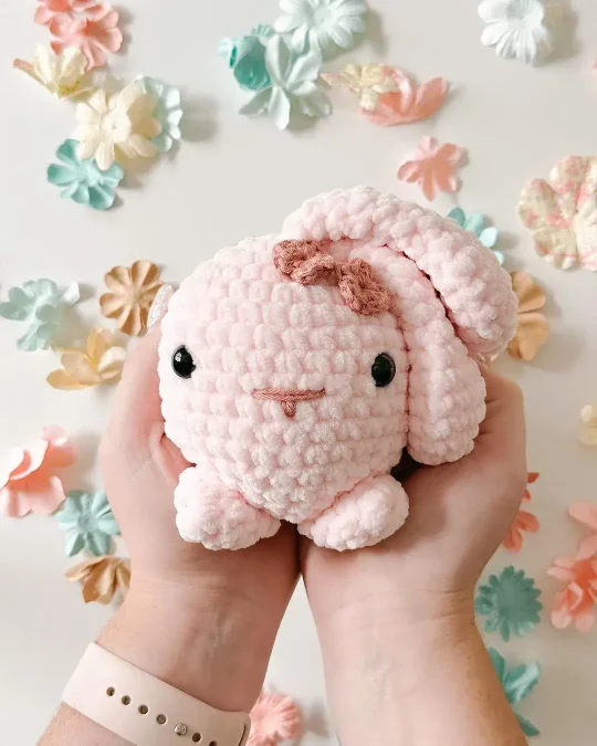 Snuggly Amigurumi Blossom Bunny Free Crochet Pattern