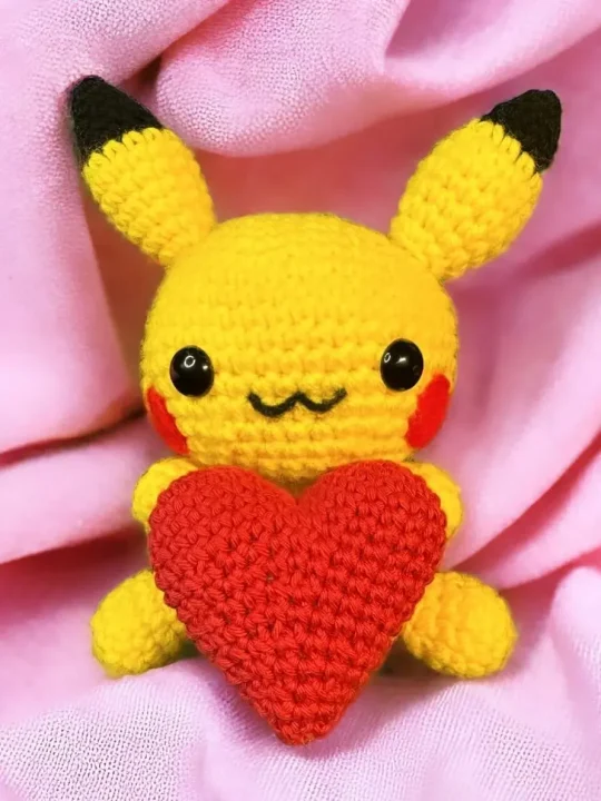 Adorable Valentine Pikachu Free Crochet Pattern