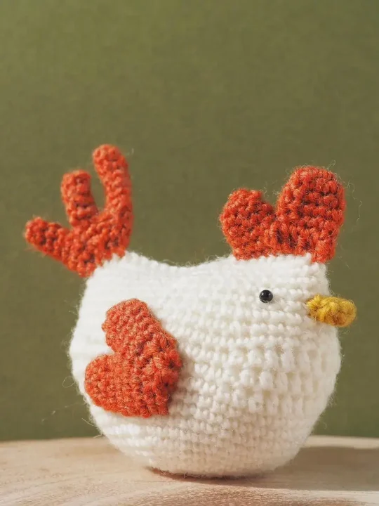Adorable Crochet Chicken Amigurumi Free Pattern