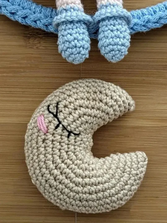 Adorable Moon Amigurumi Free Crochet Pattern